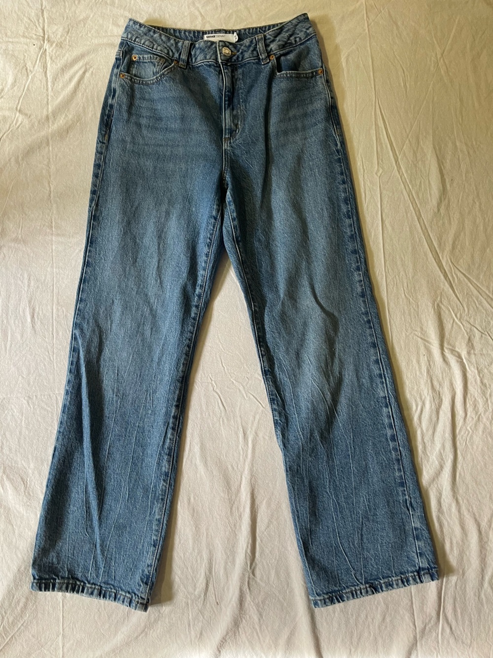 Garage Women's Wide-Leg Jeans in Medium Blue